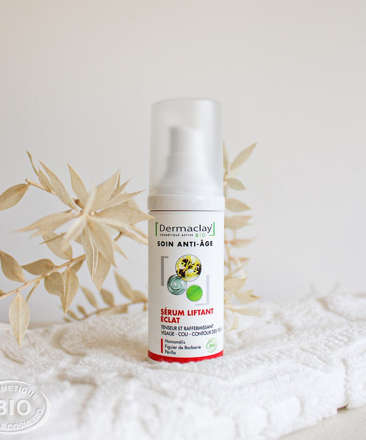 Sérum liftant anti-age bio à l'hamamélis, l'huile de périlla et figuier de barbarie