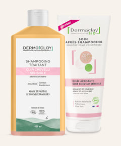 PACK ROUTINE CUIR CHEVELU SENSIBLE Dermaclay