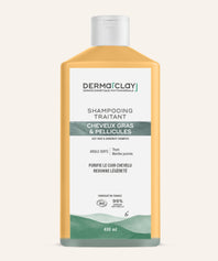 Shampoing cheveux gras pellicules 400 ml Dermaclay