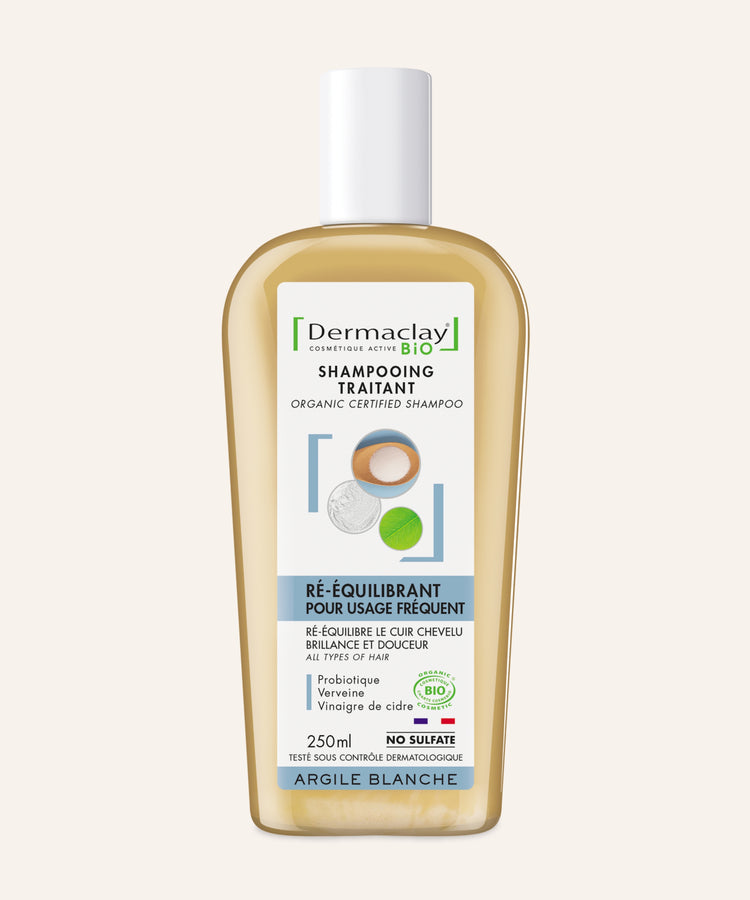 Shampoing Bio RÉ-ÉQUILIBRANT aux PROBIOTIQUES - CERTIFIÉ BIO**