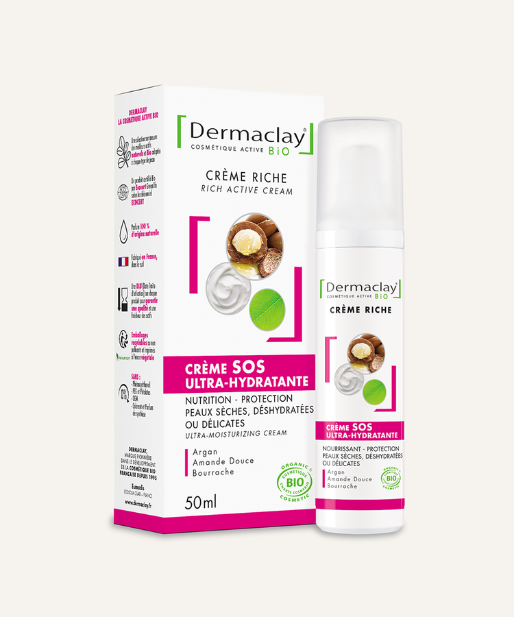 Crème Riche SOS ultra hydratante Visage - CERTIFIÉE BIO**