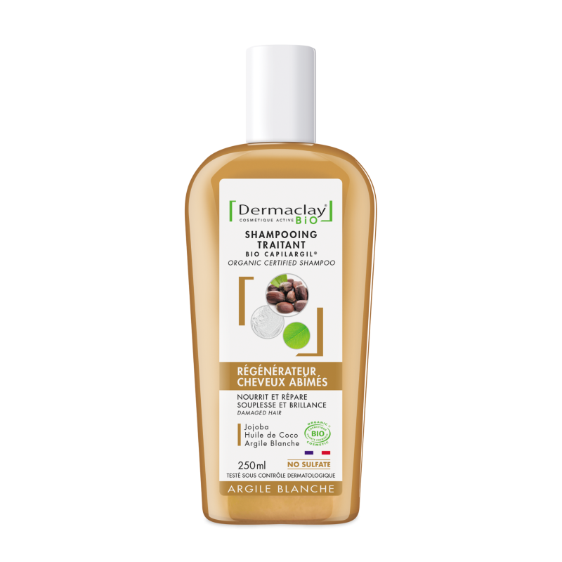 Shampoing cheveux abimés bio Dermaclay