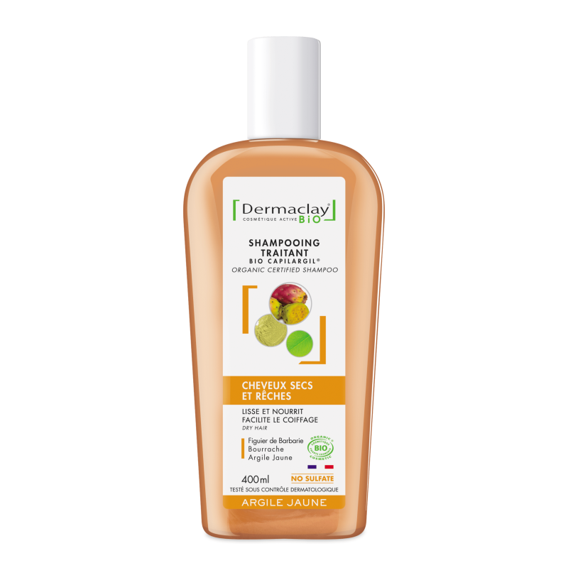 Shampoing pour cheveux sec bio dermaclay