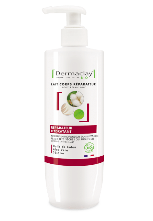 Lait pour le corps réparateur bio Dermaclay