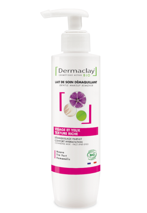 Lait démaquillant bio Dermaclay