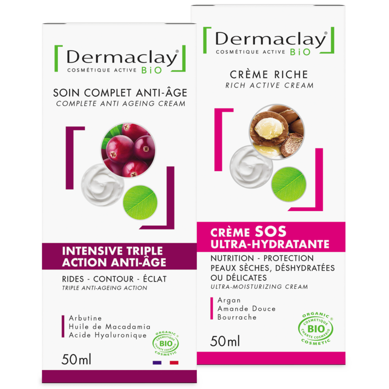 PACK DUO ANTI-ÂGE/Hydratation dermaclay