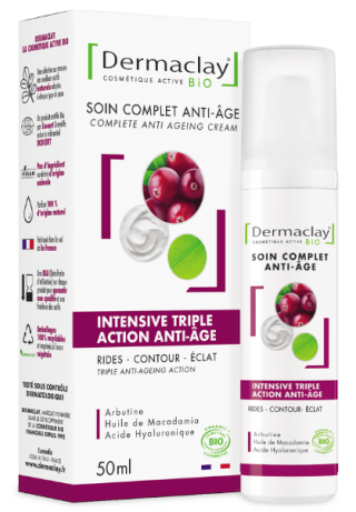 Packshot crème intensive triple action anti âge dermaclay