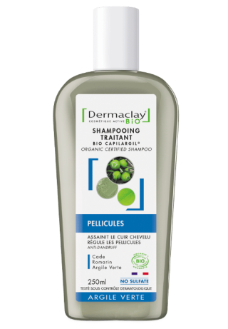 Shampoing contre les pellicules bio Dermaclay