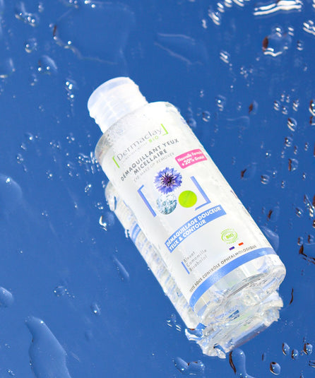 Démaquillant yeux bio a l'eau florale de bleuet, camomille et bisabolol végétal