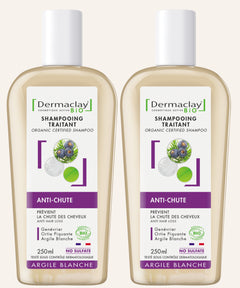 PACK DUO SHAMPOINGS ANTI-CHUTE - Certifié Bio**