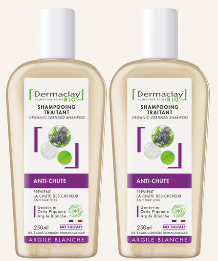 PACK DUO SHAMPOINGS ANTI-CHUTE - Certifié Bio**