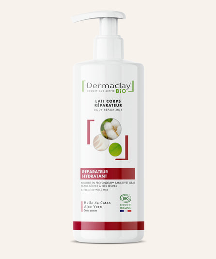 LAIT CORPS RÉPARATEUR PEAUX SÈCHES à TRÈS SÈCHES - CERTIFIÉ BIO***