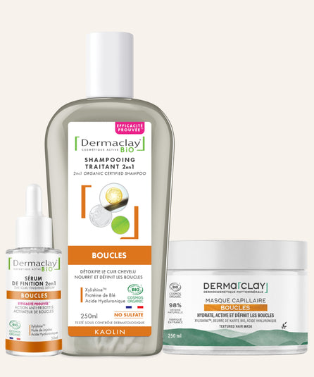 PACK TRIO ROUTINE CHEVEUX BOUCLES Dermaclay