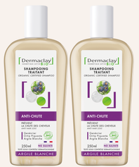 PACK DUO SHAMPOINGS ANTI-CHUTE - Certifié Bio**