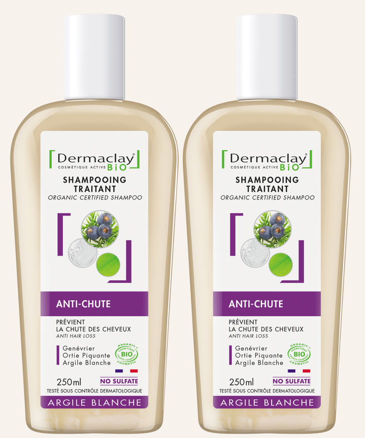 PACK DUO SHAMPOINGS ANTI-CHUTE - Certifié Bio**