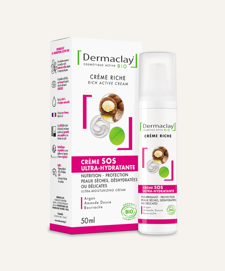Crème Riche SOS ultra hydratante Visage - CERTIFIÉE BIO**