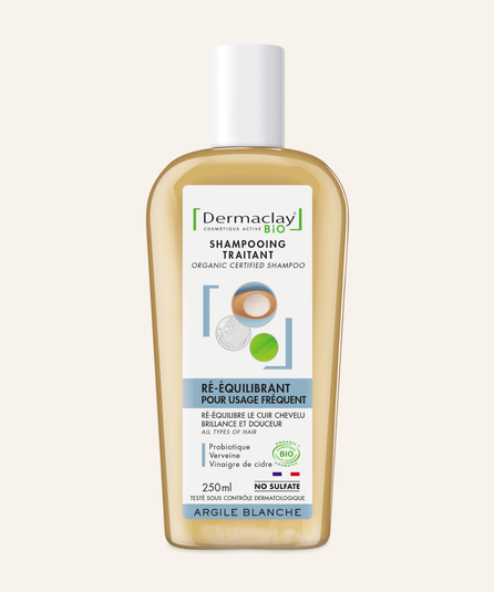 Shampoing Bio RÉ-ÉQUILIBRANT aux PROBIOTIQUES -  CERTIFIÉ BIO**