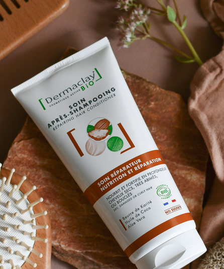 AP-SHAMPOING RÉPARATEUR cheveux abimés ou bouclés - CERTIFIÉ BIO***
